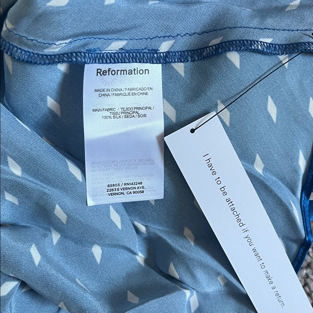 NWT Reformation Parma Silk Slip Dress - Picture 12 of 13